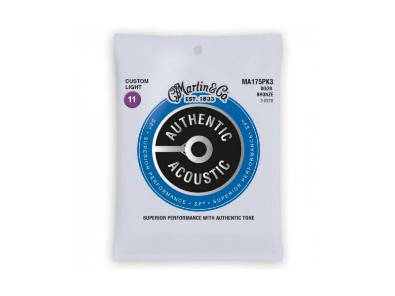 Martin MA175PK3 Acoustic Guitar Strings 3 Pack click to zoom image