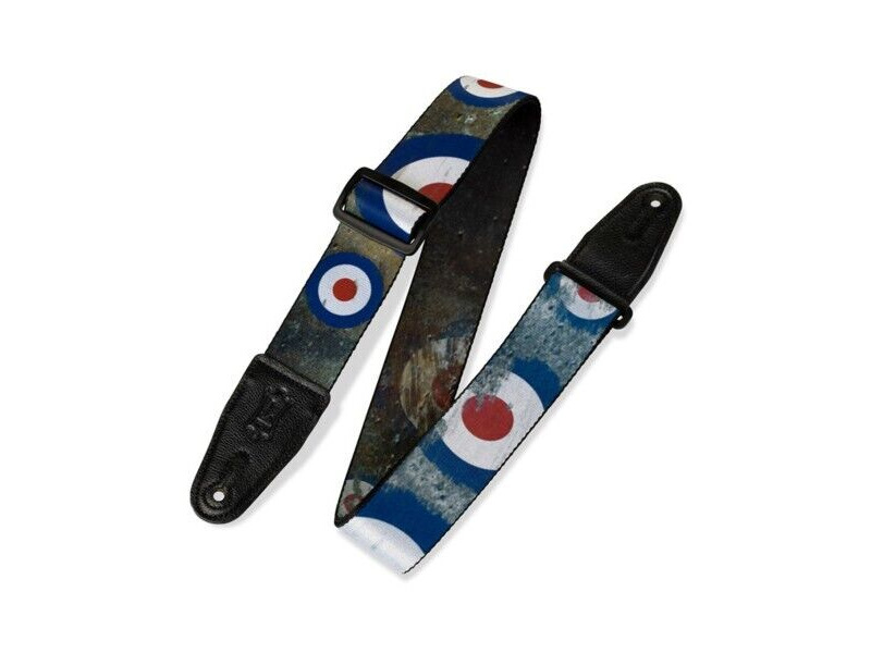 Levy's MPD2-005 Guitar Strap Target Design click to zoom image