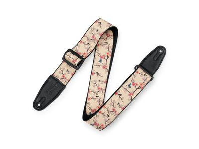 Levy's MPD2-115 Guitar Strap Cherry Trees &amp; Birds 