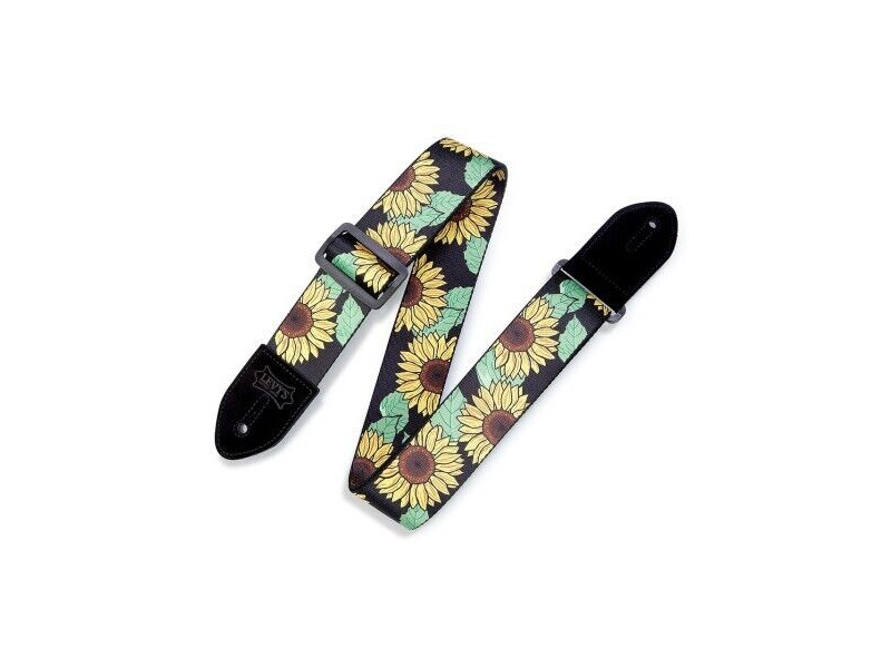 Levy's MP2-009 Guitar Strap Sunflower Design click to zoom image