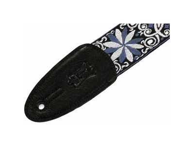Levy's M8HT-10 Print Series 2" 60's Hootenanny Jacquard Weave Guitar Strap Black/White click to zoom image