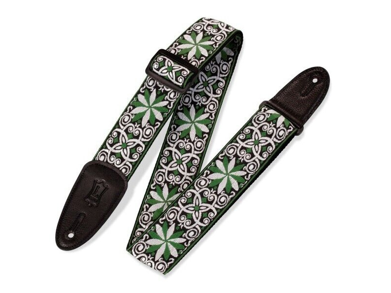 Levy's M8HT-11 Print Series 2" 60's Hootenanny Jacquard Weave Guitar Strap click to zoom image