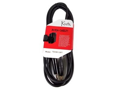 Koda Cable, 10FT / 3M Audio Link Cord Lead, JACK 3.5mm Stereo – JACK 6.35mm Stereo