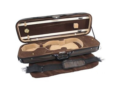 Koda High Quality 4/4 Size, Light Weight Foam Violin Case – BROWN click to zoom image