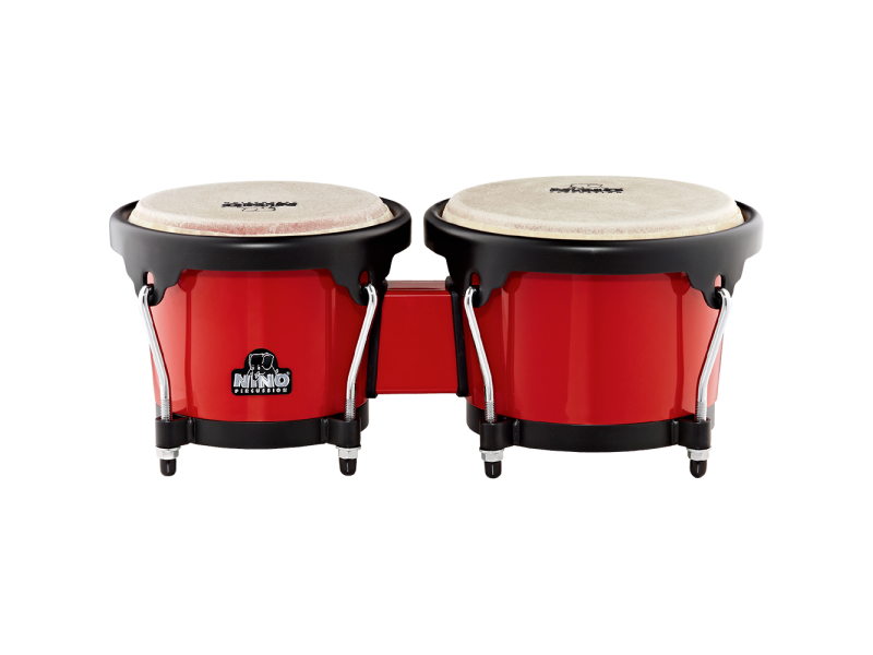 Nino Percussion 6 1/2" & 7 1/2" ABS Molded Bongo Plus (Red) click to zoom image