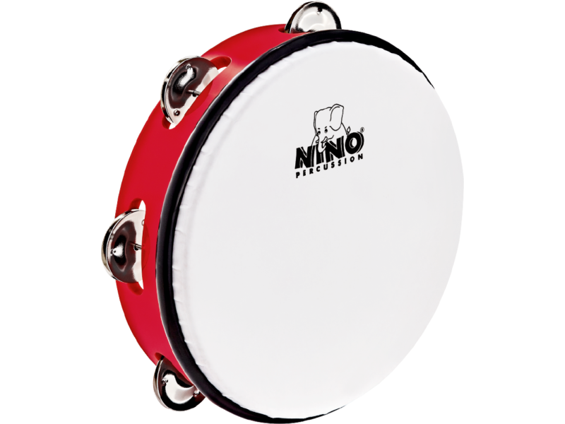 Nino Percussion 8" ABS Tambourine (Red) click to zoom image