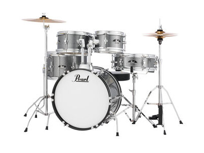 Pearl Roadshow Jr. 5-pc. Drum Set w/Hardware and Cymbals Grindstone Sparkle click to zoom image