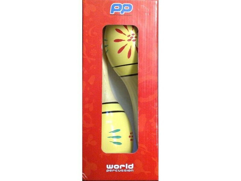 Percussion Plus Multi-Coloured Wood Maracas click to zoom image