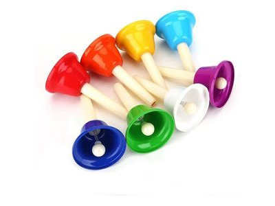Percussion Plus PP World 8 Piece Diatonic Handbell Set 