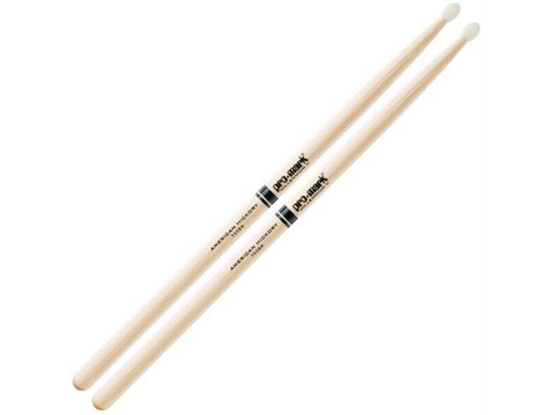 Promark Hickory 5B TX5BN Nylon Tip Drum Sticks click to zoom image