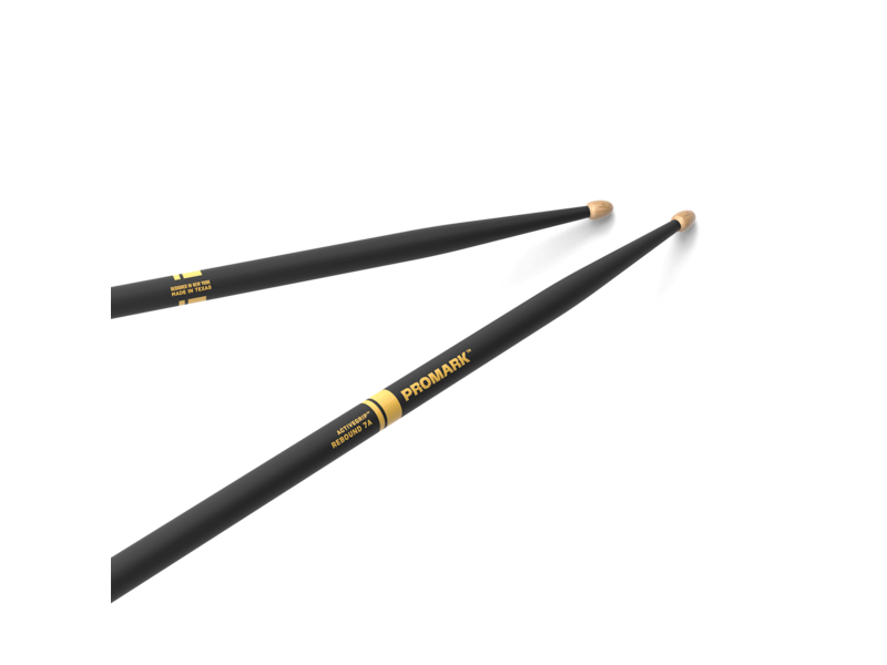 Promark Rebound 7A ActiveGrip Hickory Drumstick, Acorn Wood Tip click to zoom image