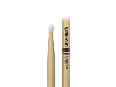 Promark Classic Forward 2B Hickory Drumstick, Oval Nylon Tip click to zoom image