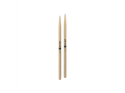 Promark Classic Forward 2B Hickory Drumstick, Oval Nylon Tip click to zoom image