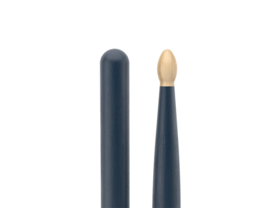 Promark Classic Forward 5A Painted Blue Hickory Drumstick, Oval Wood Tip click to zoom image