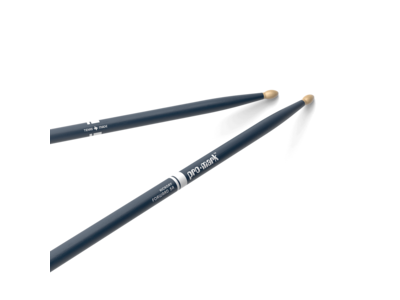 Promark Classic Forward 5A Painted Blue Hickory Drumstick, Oval Wood Tip 