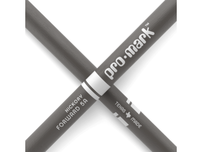 Promark Classic Forward 5A Painted Gray Hickory Drumstick, Oval Wood Tip click to zoom image