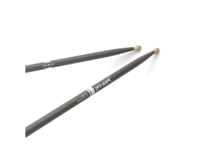 Promark Classic Forward 5A Painted Gray Hickory Drumstick, Oval Wood Tip 