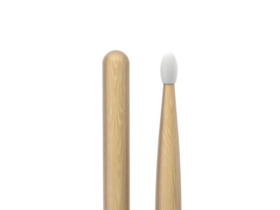 Promark Classic Forward 7A Hickory Drumstick, Oval Nylon Tip click to zoom image